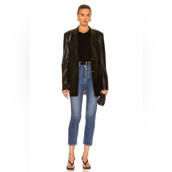 RE/DONE Originals 90s High Rise Ankle Crop in Mid 70s Blue sz 25 - Picture 2 of 9